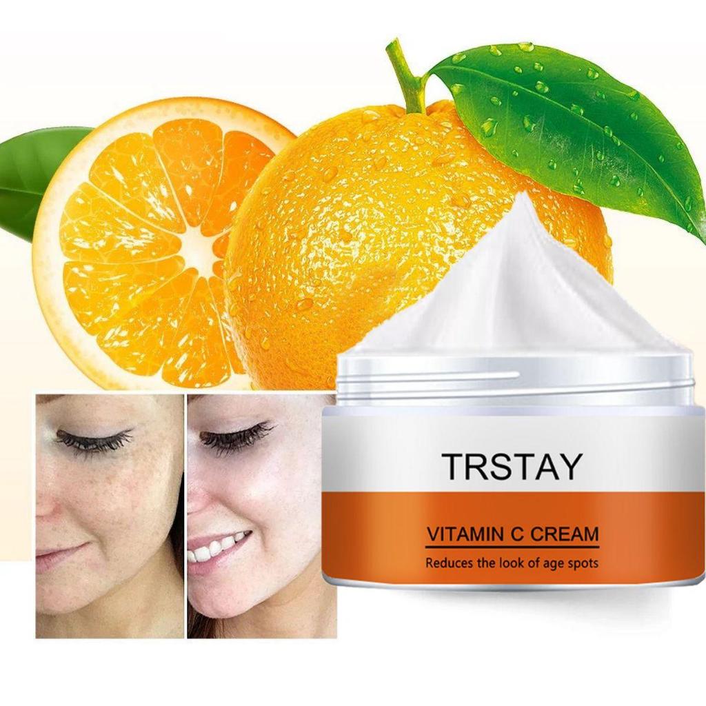 TRSTAY Vitamin C For Face Cream Pigments Dark Spots Removal Whitening Facial Cream Lightening Skin Care Products Beauty Health
