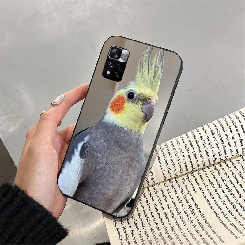 Phone Case For Xiaomi Redmi note 14 Pro 14 13 12 11 10 Pro 14S 12S 11S Redmi 14C 13C 10 Cockatiel bird