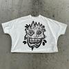 Hot Y2K Vintage Retro Classic Graphic Printed Loose Short Sleeve Harajuku Gothic Casual Oversized Cotton T-Shirt Men Women Streetwear Summer New Tee