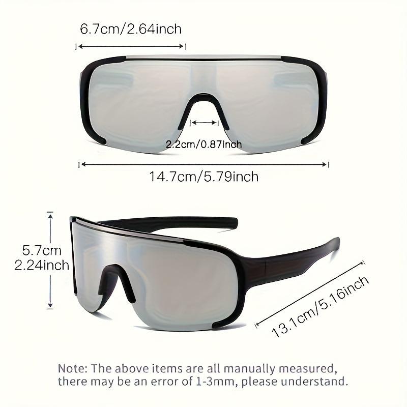 2 Pairs of Fashionable Large Frame Glasses for Parties Street Pography Music Festivals Concerts