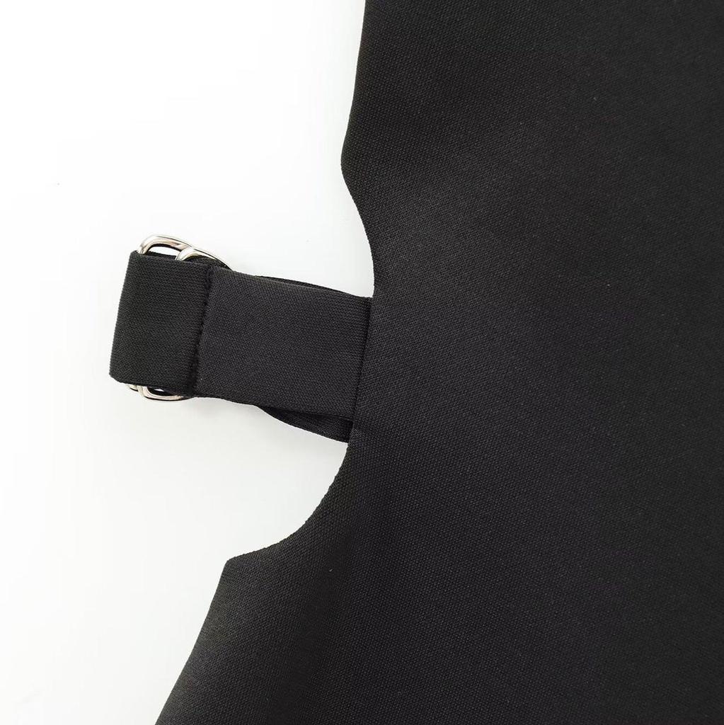 2024 Women's European & American Style French Round Neck Sleeveless Winter Dress