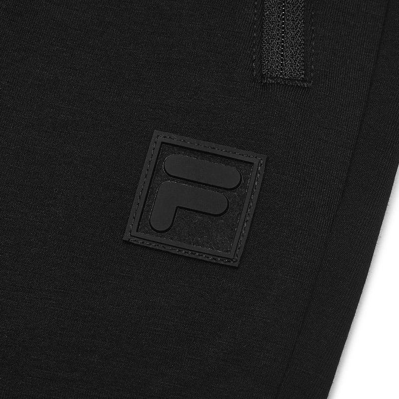 FILA Milano Series Versatile Comfortable Tapered Knit Casual Pants Men bottoms Black F11M515604FBK