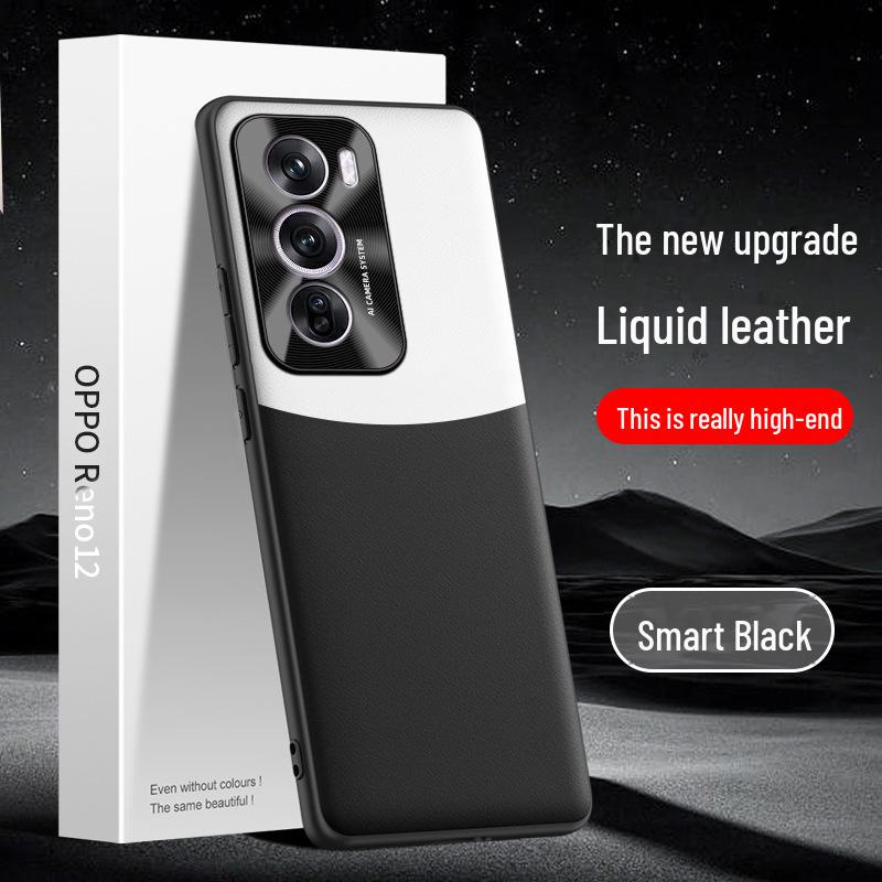 

Защитный чехол из жидкой кожи для телефона Oppo Reno12, устойчивый к падениям и загрязнениям. Доступен как единое целое. oppoReno12