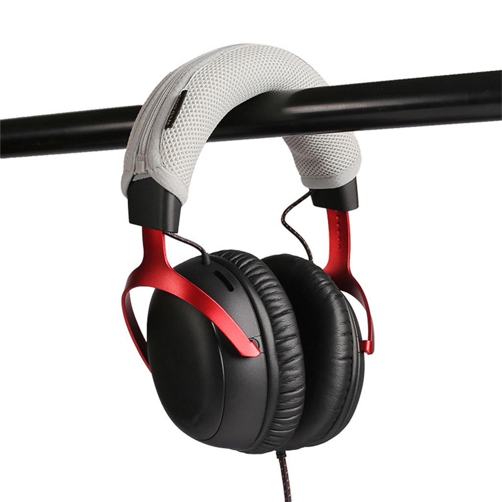Nylon Mesh Headphone Headband Cover Replacement Headband Sleeve with Zipper Washable for HyperX Cloud III Headset