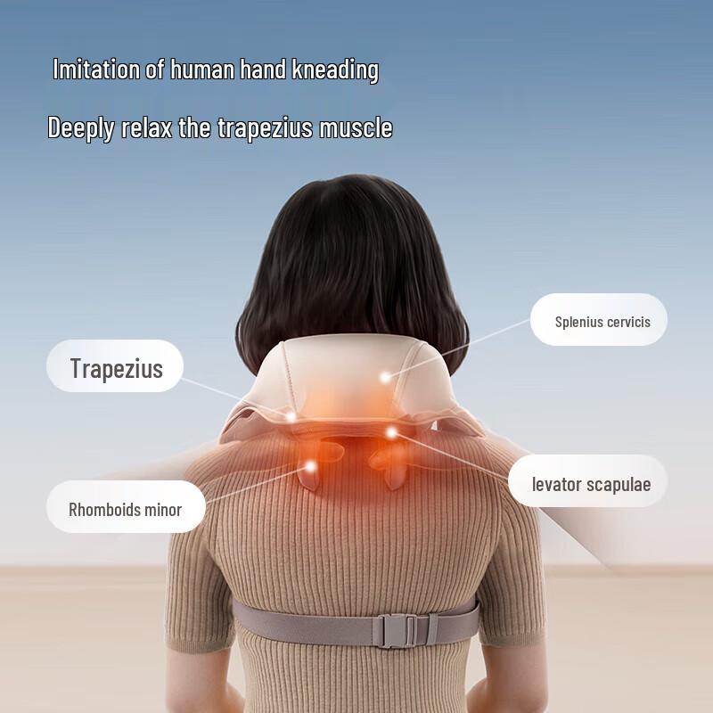 WOLO Neck and Shoulder Massager Shawl CN Plug (adapter Included)