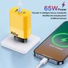 65W 3 Anschlüsse USB C PD Ladegerät Quick Charge 3.0 QC 3.0 Schnellladung Typ C Handy-Adapter für iPhone Samsung Xiaomi Reise