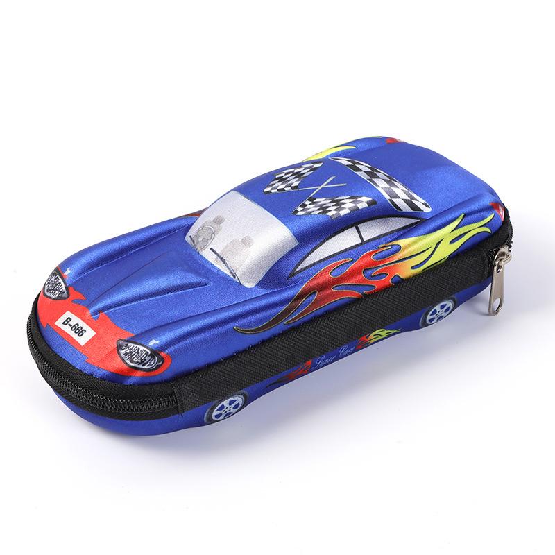 3D závodní auto Penálky Kreslené školní penál pro děti Psací krabička EVA plastové pouzdro na tužky chlapec roztomilá taška na pera dárky