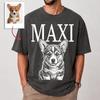Personalized Cat Portrait Shirt, Custom Pet Face T-Shirt, Cat Name And Photo Tee, Custom Pet Photo Tee, aM24RfEb