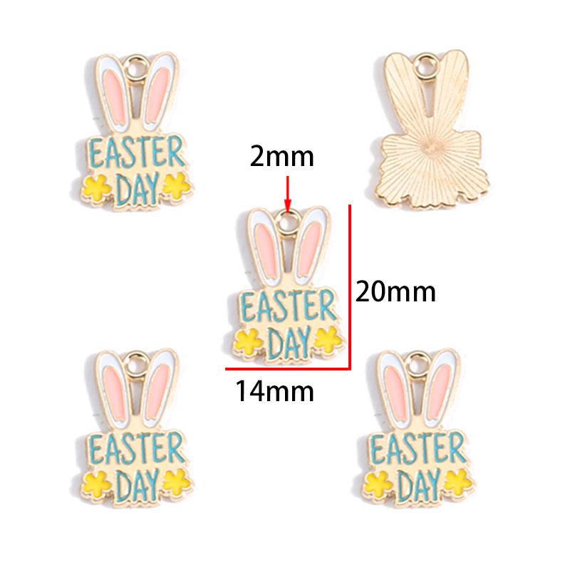 25 Easter Egg Rabbit-Themed DIY Jewelry Sets Necklace Earrings Accessories Keychains Bag Charms W642