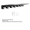 Floating Shelf Organizer Home Gym Equipment Storage Metal Rack Wall Mount Fitness Gear Holder with Hooks T-Lock Adapters for Resistance Bands
