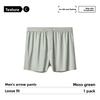 Boxer da uomo a tinta unita color ambra, in seta ghiacciata liscia, modello ampio per la casa, per primavera ed estate