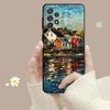 Case For Samsung Galaxy A14 A73 A53 A71 A51 A31 A33 A22 A12 A21s A13 A32 A52s A72 A52 A23 Eiffel Tower Art Of Painting Scenery