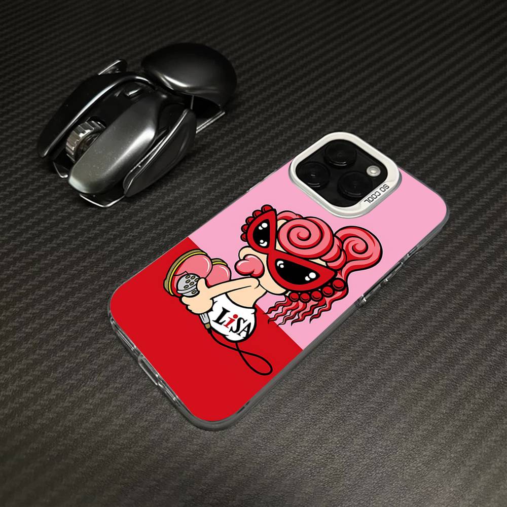 Japan Fashion H-Hysteric M-Mini For iPhone 17 16 15 14 13 12 11 Pro Max Plus Matte Color Back Phone Cover