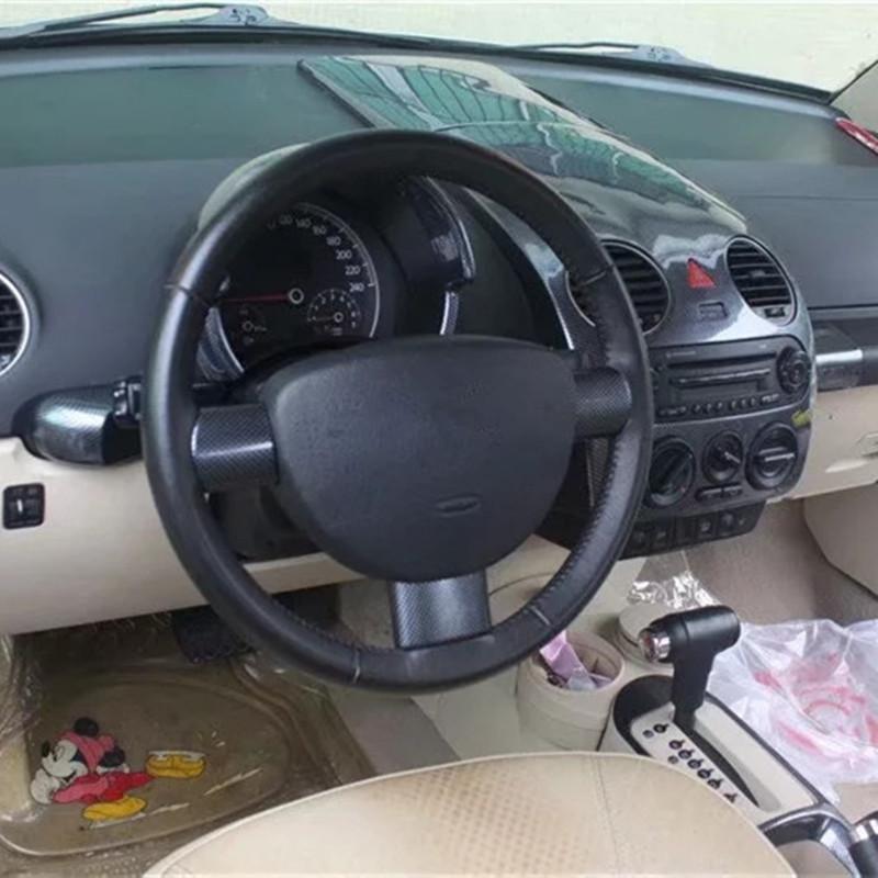 For Beetle 2003 2004 2005 2006 2007 2008 2009 2010 2011 2012 Accessories Carbon Fiber Style Car Interior Decoration Sticker ABS