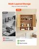 Bathroom Wall Cabinet, 2 Doors and Adjustable Shelf, Over the Toilet Storage Medicine Cabinet Wall Mounted, Hanging Organizer with Shelves and Open
