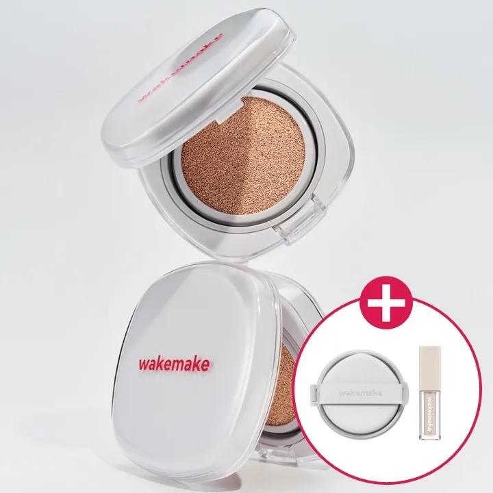 WAKEMAKE Seamless Wear Cushion 15g (Set/Single) 19 Porcelain
