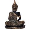 Meditating Buddha Statue For Home Decor Idol Decorative Showpiece - 17 Cm  (Polyresin, Gold)