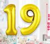 40 Inch Large Number Foil Balloons for Birthday Party Decorations, Party Supplies