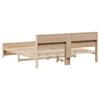 Platform Bed Frame with Headboard Brown 180 x 200 cm Wood Based Material