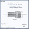 1" Hexagonal Barb Connector, 304 Stainless Steel for Water Pipe Hose, 316 Male Thread Plug