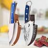 Butcher Knife Hand Forged Boning Knife with Sheath Stainless Steel Kitchen Chef Knife Mongolian Meat Cleaver Kitchen Supplies