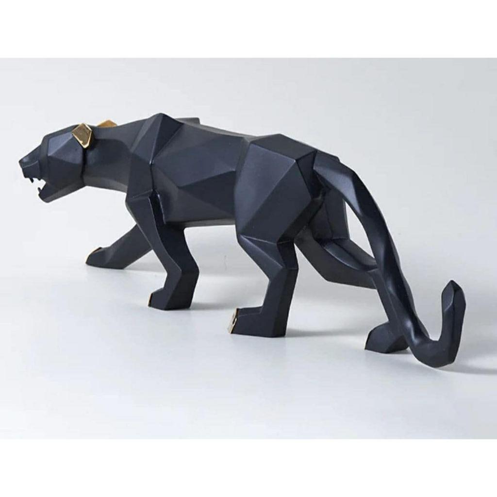 Resin Black Jaguar Showpiece For Home Decor/Black Panther Statue For Living Room Decor, Cheetah Showpiece Office Decor Item, Pack of 1
