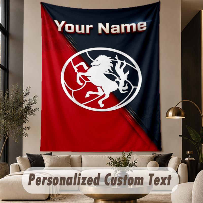 Custom Text Tapestry FC Twente Print Wall Tapestry Indoor Living Room Wall Decor
