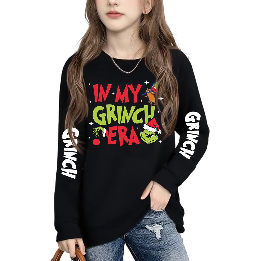 Boys Girls Child Fashion Daily Versatile Casual Crewneck Sweatshirts Daily Long Sleeve Patchwork Top Sweatshirts