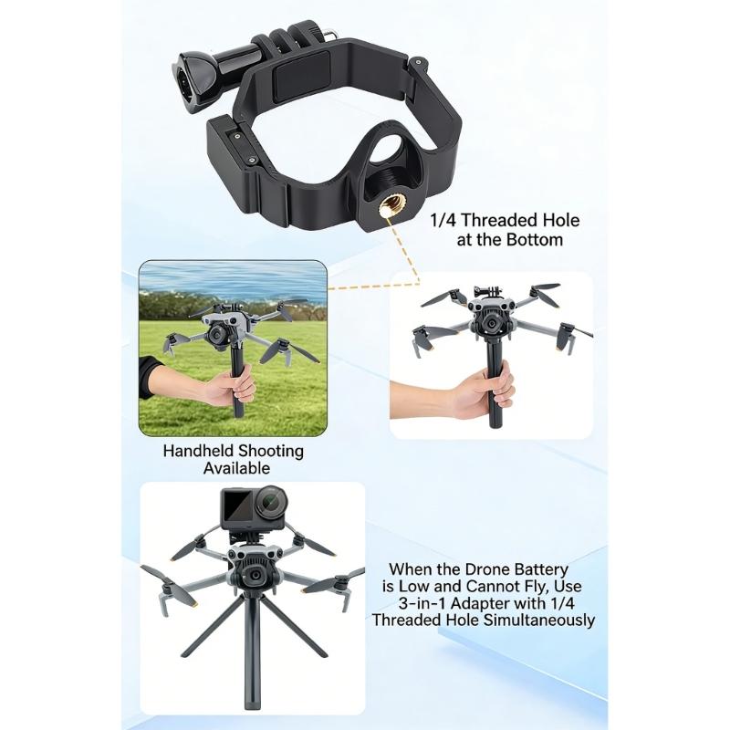 Lightweight Body Top Mount Extension Bracket for Mini 5 Professional Drones Ensuring Secure Bracket Adapter Drones Accessories