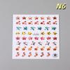 Embossed Jellyfish Jellyfish  Ocean Nail Art Sticker Self Adhesive Marine Starfish  Nail Decals Manicure Diy Supplies Nails Slid