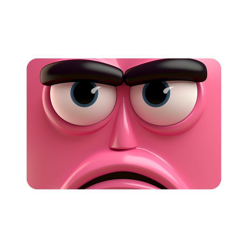 Expansion Air Funny Emoji Bathroom Absorbent Mat Home Cartoon Non-slip Mat Big Eyes 3D Effect Door Mat