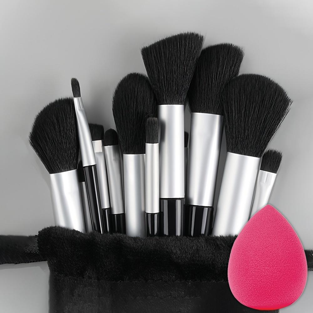 Makeup Brush Set Soft Fluffy Professional Cosmetics Foundation Powder Eyeshadow Kabuki Mixed Makeup Brush Beauty Tools Makeup Sponge Storage Bag