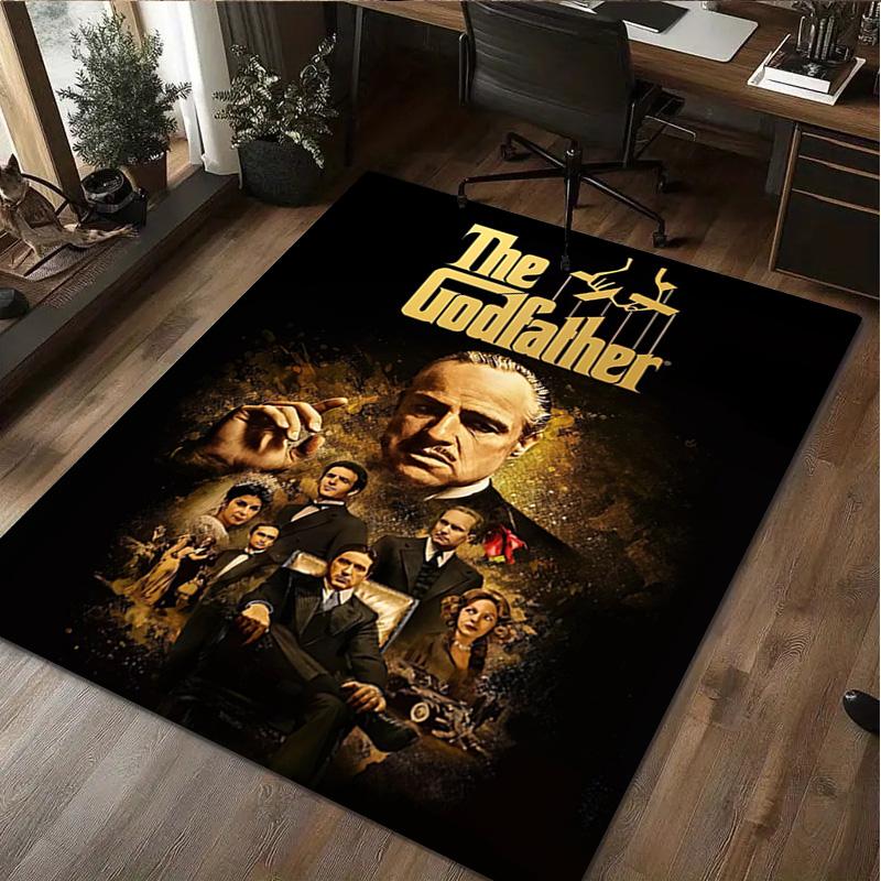 1Pc The Godfather Print Rug - home decoration Carpet For Living Room Bedroom Flooring Computer Chair Area Rug