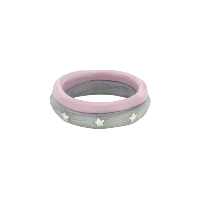 Nff Star Two Track Ring-pink