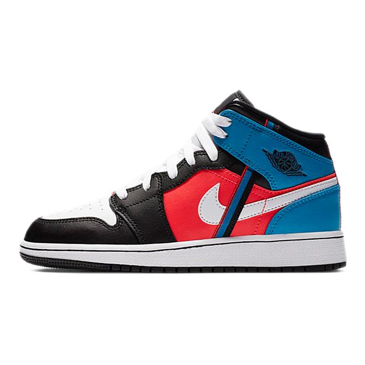 

new Jordan 1 Mid Tri Color Ribbons GS 38