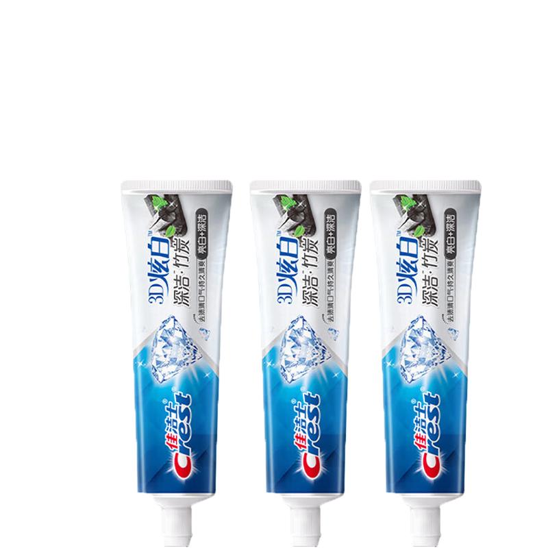 Crest 3D White Bamboo Charcoal Toothpaste 3-Pack