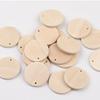 50Pcs DIY Crafts Wooden Discs with Keychain 35mm Round Wooden Ornaments  Reminder Record