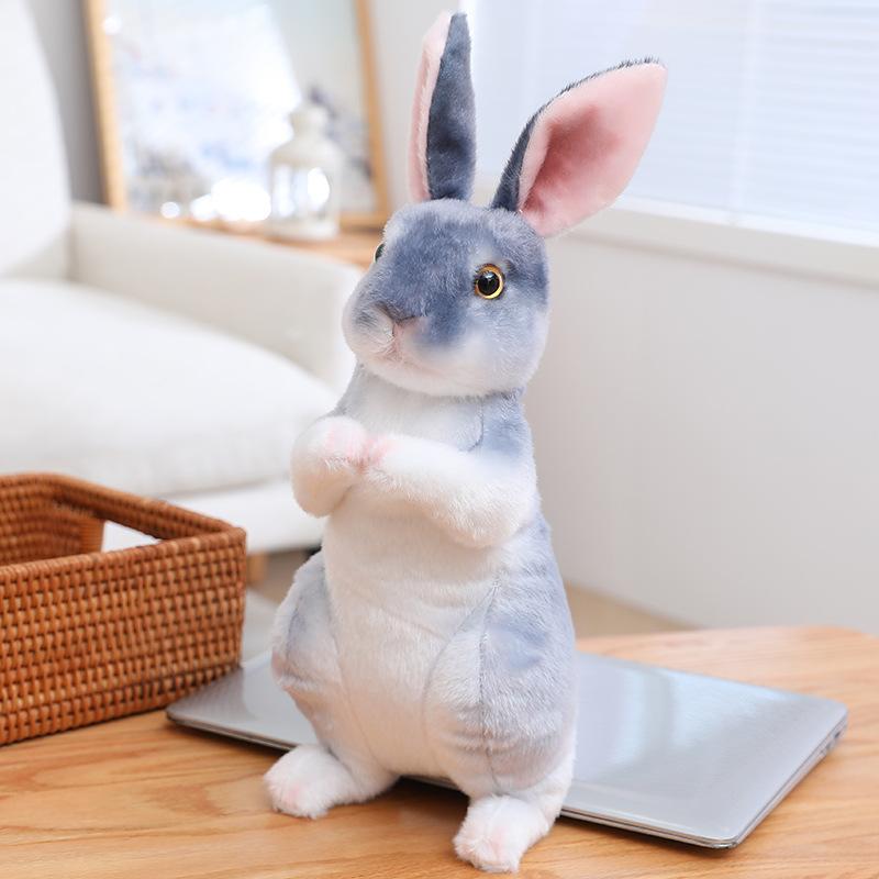 Cute Plush Simulated Rabbit Doll Squat Standing Rabbit Doll Rabbit  Huggy Wuggy Holiday Children Adult Birthday Gift