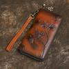 Wallet Women's Head Layer Leather Women's Wallet Genuine Leather Wallet Long Wallet Women's Zipper Bag Women's Handheld Bag Large Capacity