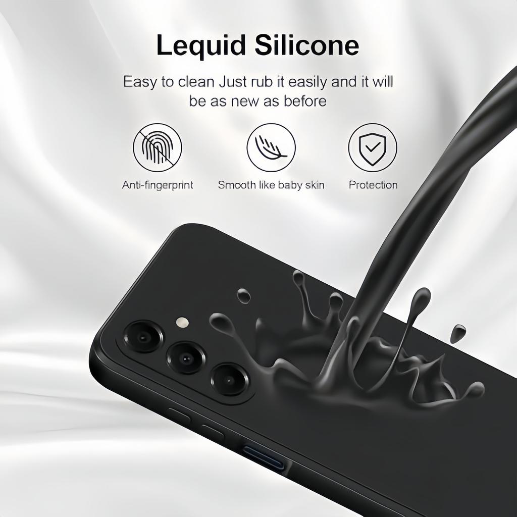 Noble Fashion Solid Colour Shockproof Protective Liquid Silicone Case For Samsung Galaxy A17 4G/5G