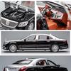RNV4  1:24 Mercedes-Benz Maybach GLS600 Alloy Model Car Diecast Toy Car Simulation Sound & Light Vehicle Toys Model Gifts For Kids C98
