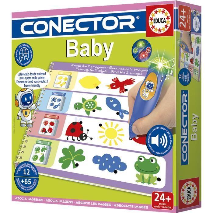 Conector Baby - Jeu éducatif - EDUCA - 65 questions, 12 themes, format livre - Des 2 ans