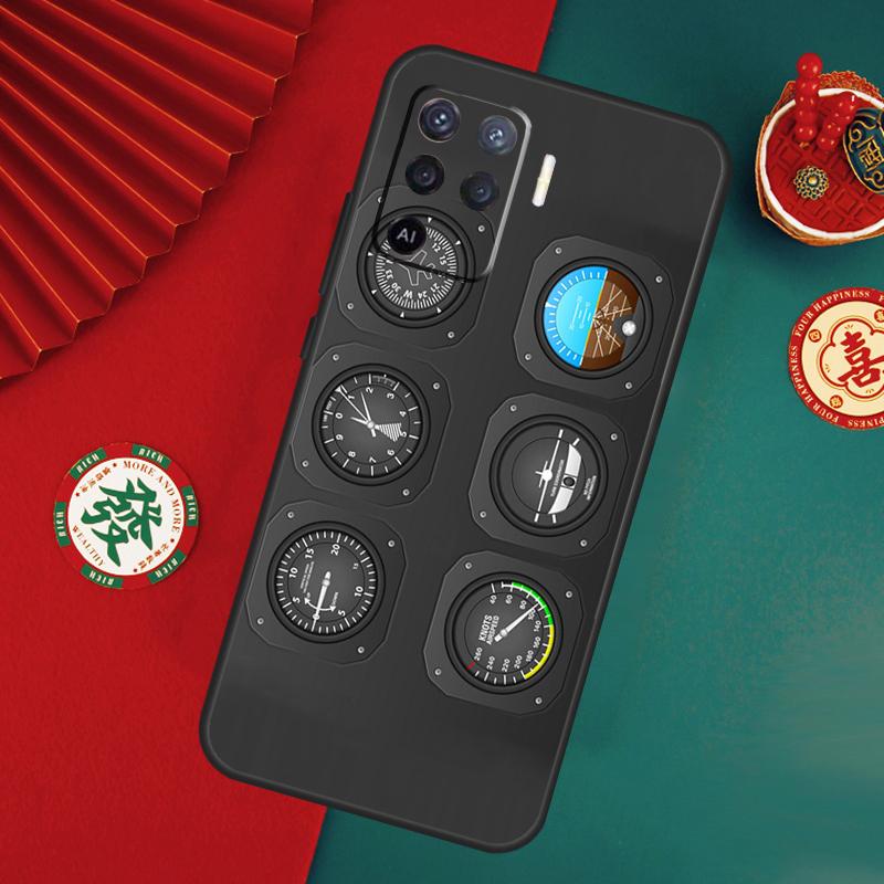 

AIRCRAFT COCKPIT DASHBOARD Case For Oppo A6 A5 Pro A15 A18 A38 A58 A78 A98 A54 A74 A94 A17 A57 A80 A60 A40 A16 A76 A96 OPPO A78 5G