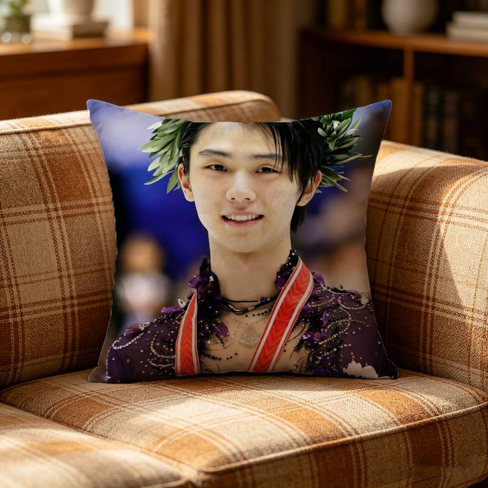 A Jump Legend HHanyu Yuzuru Pillow Case Pattern Printed Pillowcase For Living Room Sofa Cushion Cover