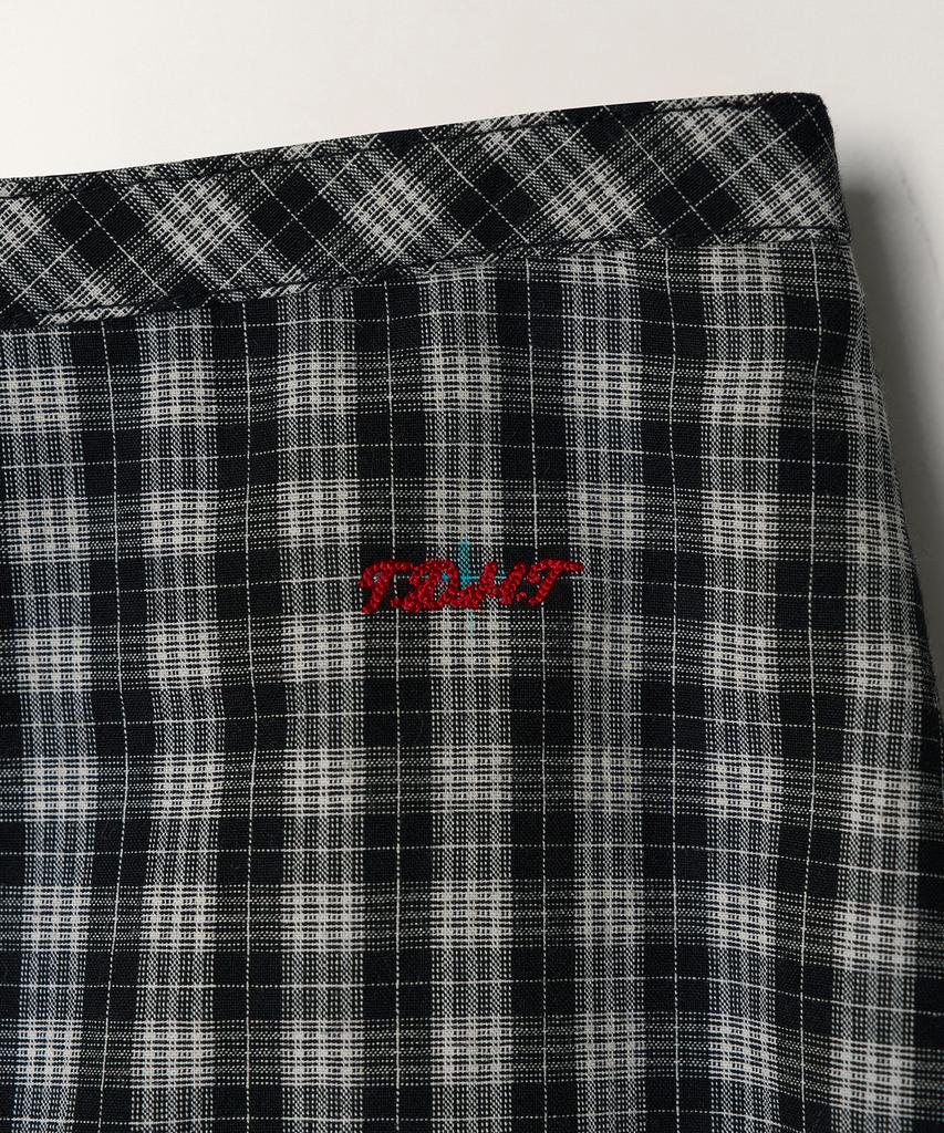 Tudment Check Maxi Skirt_Black Check