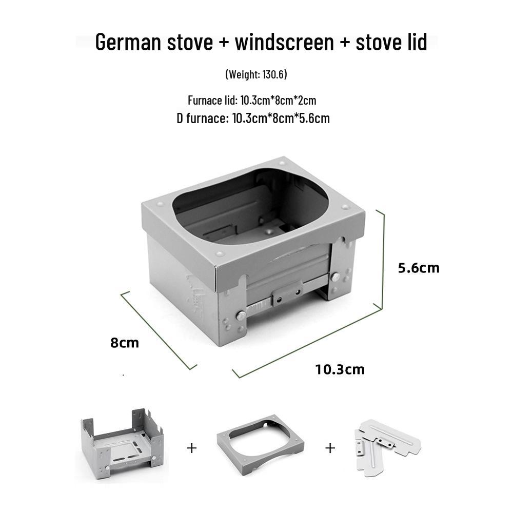 Foldable German Solid Alcohol Camping Stove