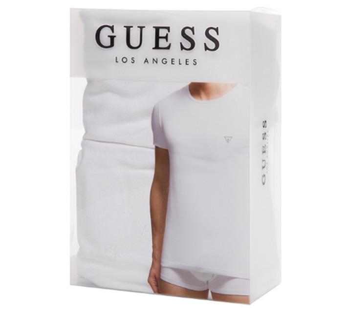 Guess Men's T-Shirts, 2 Pack, White, Size XXL
