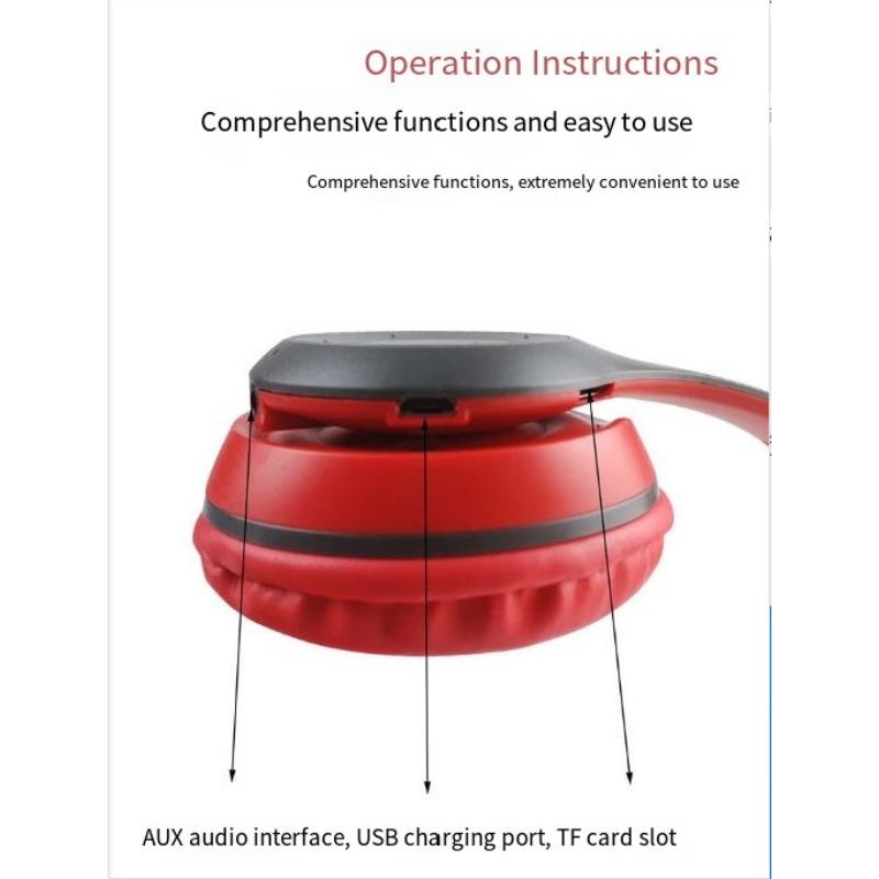 1SET Stereo P Series Sports Headset 5.0 Bluetooth Headset P47 Wireless Game Headset