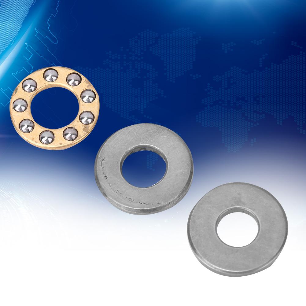 10 pezzi Cuscinetto assiale a sfere Miniatura Alta Precisione Set Cuscinetti in Acciaio Piatto (F7 13M 7x13x4.5mm)
