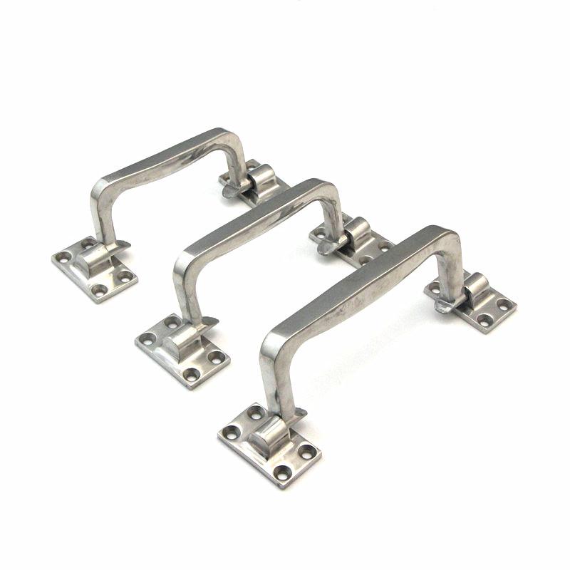 304 Stainless Steel Heavy-Duty Bow-Shaped Surface-Mounted Door Handle